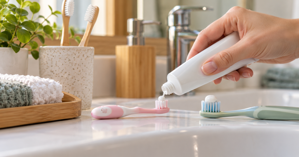 Dentifrice pour enfant : à partir de quel âge et quelle quantité utiliser ?